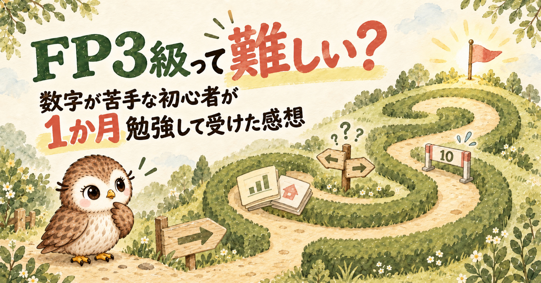FP3級は難しい？数字が苦手な初心者が1か月勉強して受けた感想