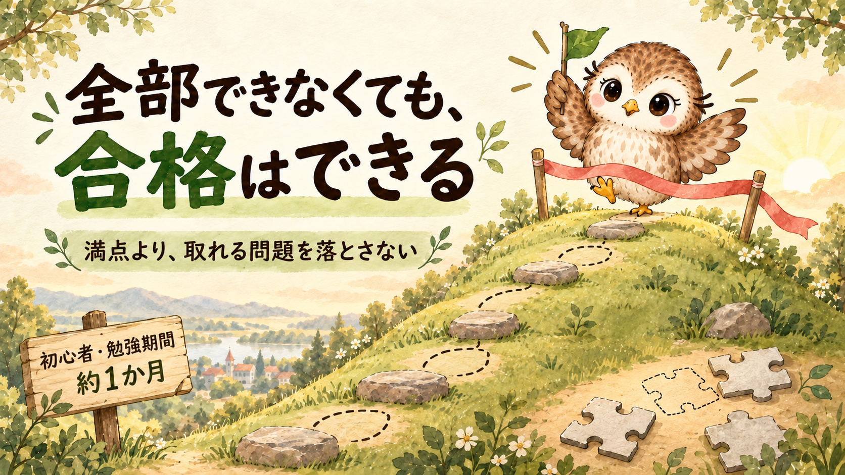 全部できなくてもFP3級に合格はできる。満点より取れる問題を落とさない