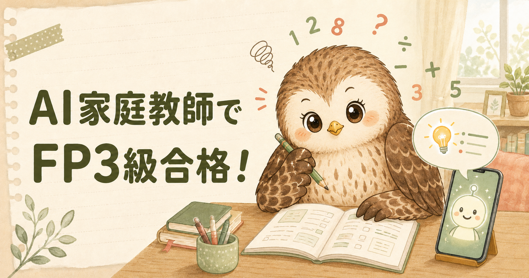 数字に弱い30代がAIを家庭教師にしてFP3級に合格した勉強法